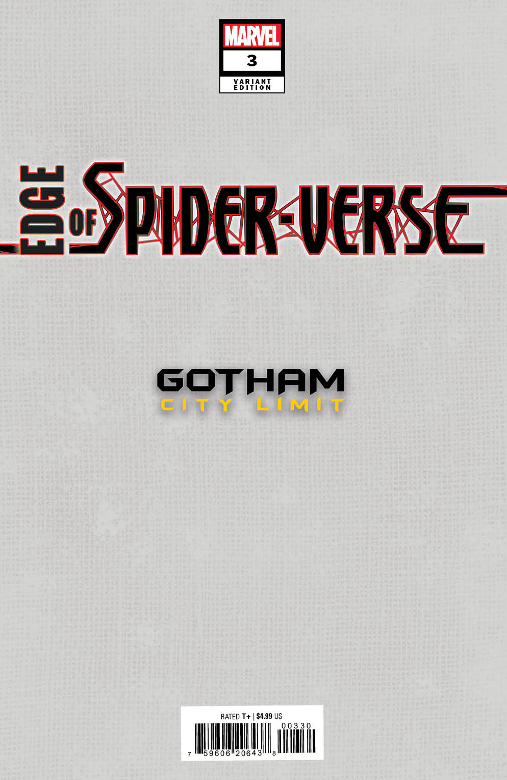 EDGE OF SPIDER-VERSE #3 TRADE DRESS TYLER KIRKHAM RETAILER EXCLUSIVE