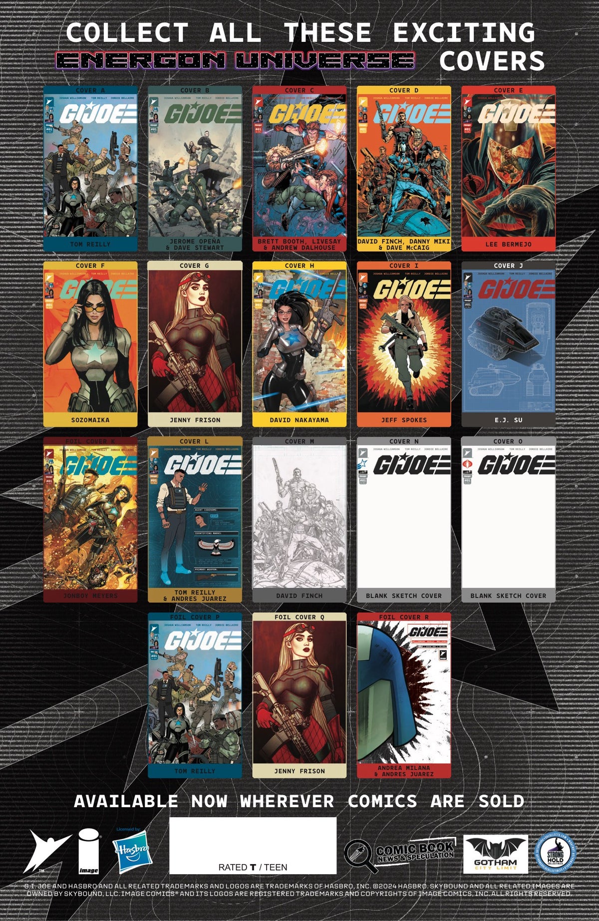 GI JOE #1 GCL TYLER KIRKHAM FOIL VIRGIN EXCLUSIVE *ONLY 1000 COPIES* RELEASES 11/20/2024 DELAYED 1 WEEK BY DISTRIBUTOR