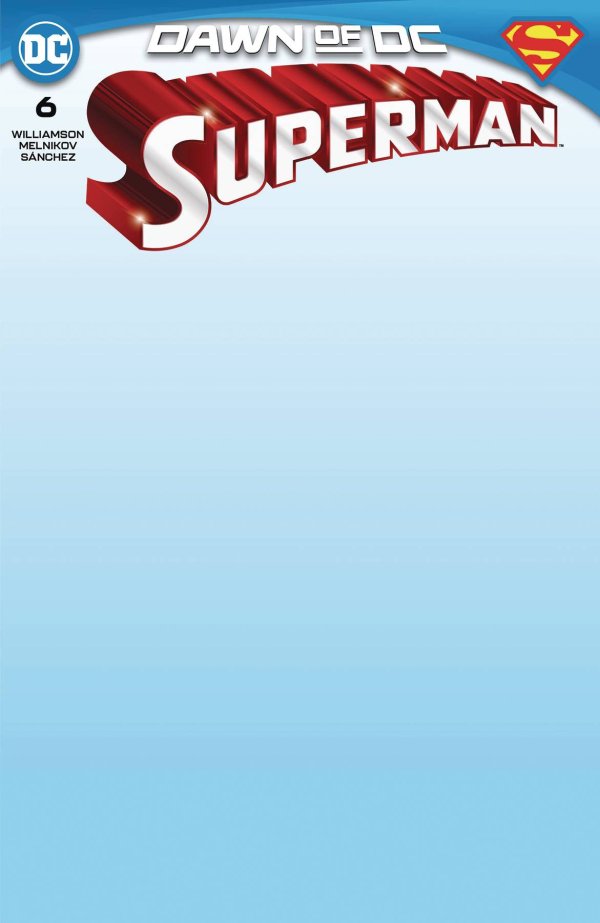 Superman #6 Cover E Blank Variant