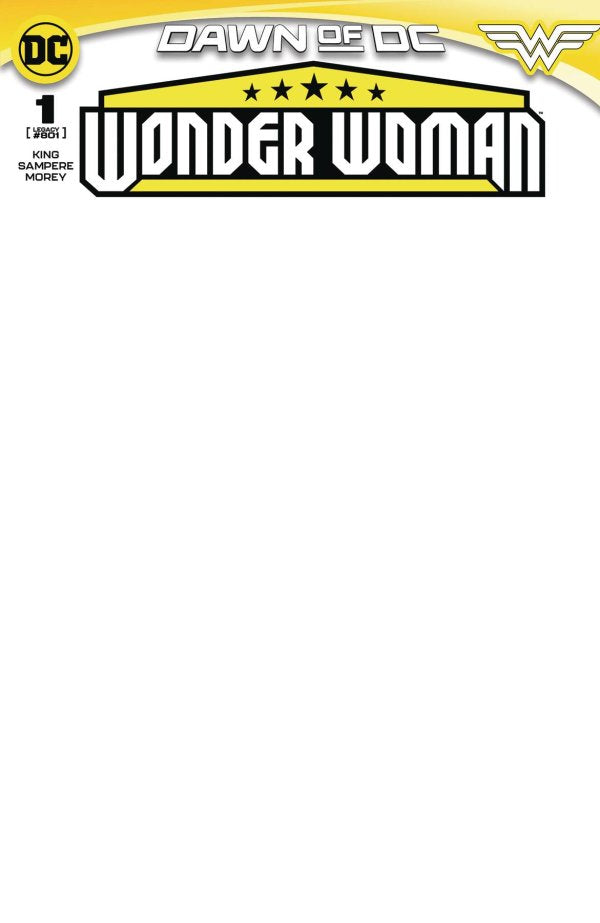 Wonder Woman #1 Cover E Blank Variant