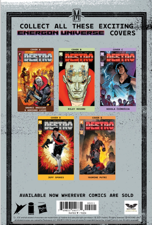 DESTRO #2 GCL TYLER KIRKHAM CONNECTING VIRGIN EXCLUSIVE *ONLY 750 COPIES*