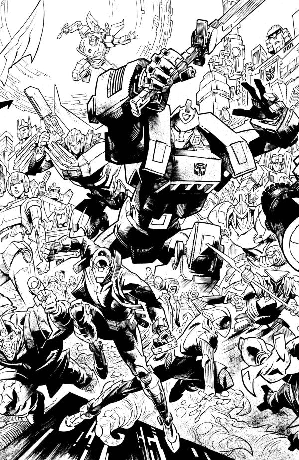 Void Rivals #20 Cover G Jason Howard Black & White Energon Universe Second Anniversary Connecting Virgin Variant
