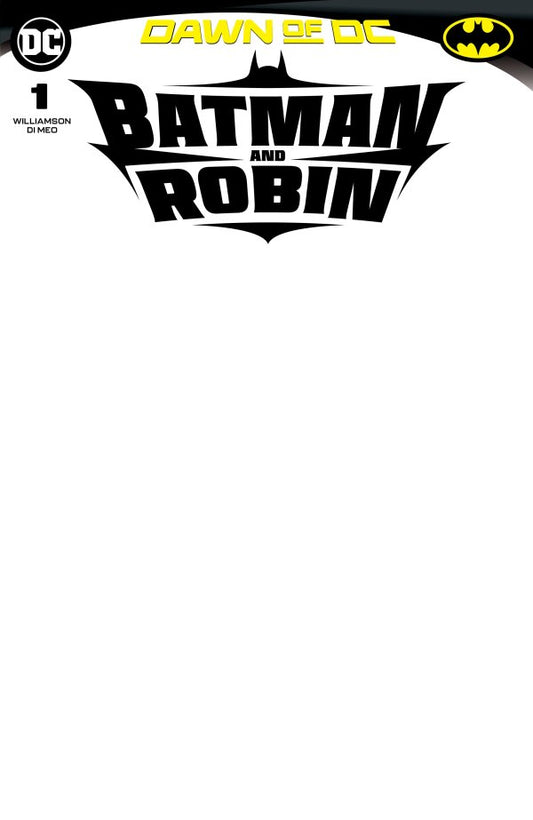 Batman and Robin #1 Cover D Blank Variant