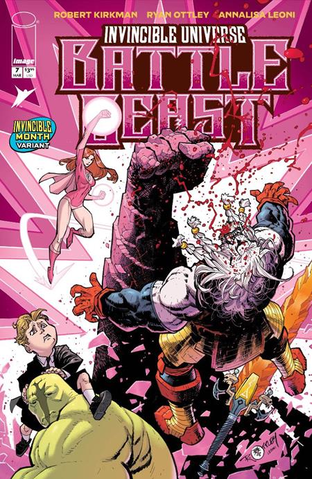 INVINCIBLE UNIVERSE BATTLE BEAST #7 CVR H RYAN OTTLEY & ANNALISA LEONI INVINCIBLE TEAM UP VAR