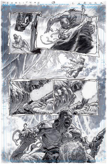OLYMPUS SAGA MEGALITH #1 (OF 4) CVR ZE LEWIS LAROSA ORIGINAL ART EDITION 28 VAR