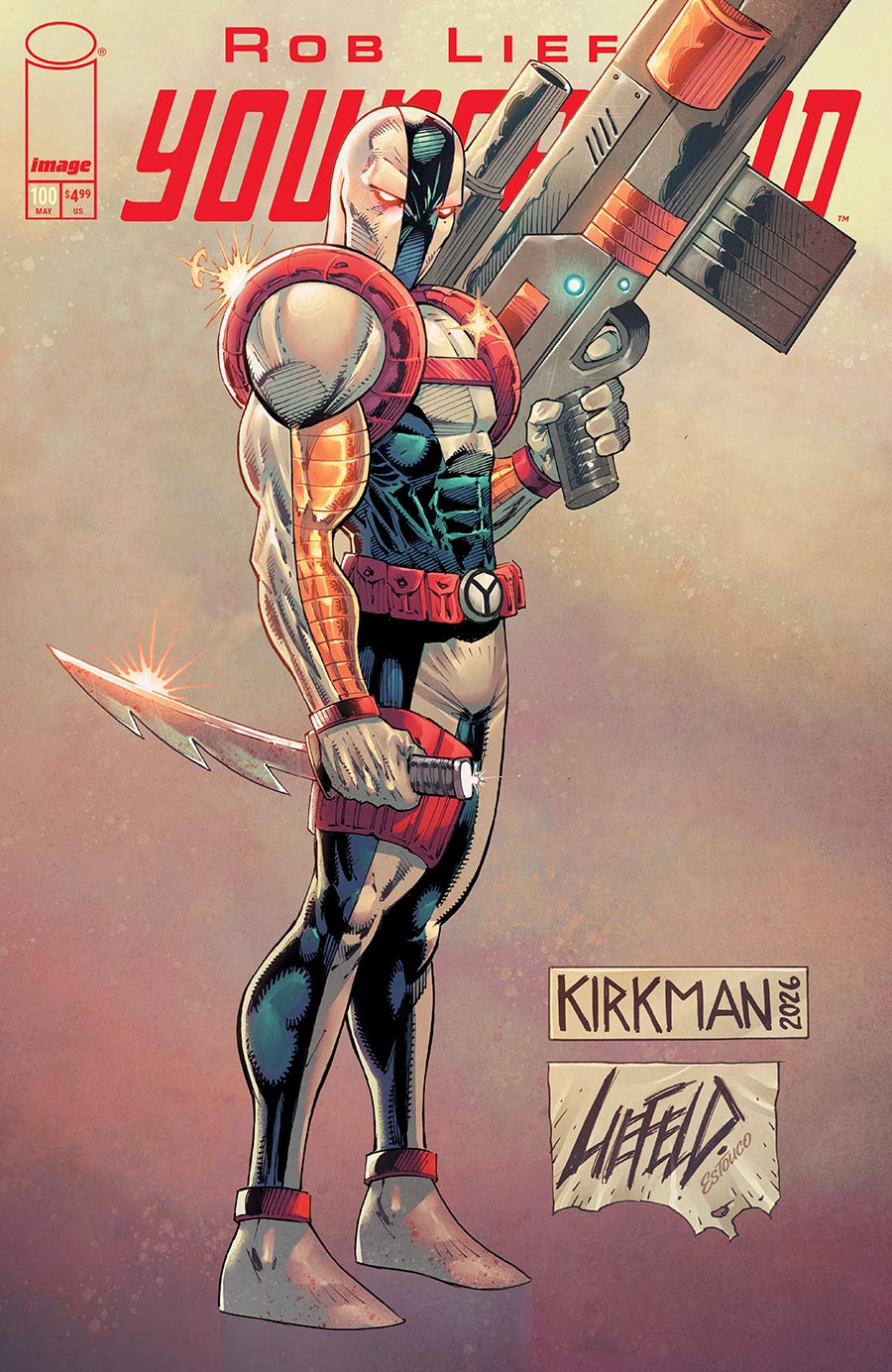 Youngblood Vol 6 #100 Cover K Variant Rob Liefeld & Robert Kirkman Cover