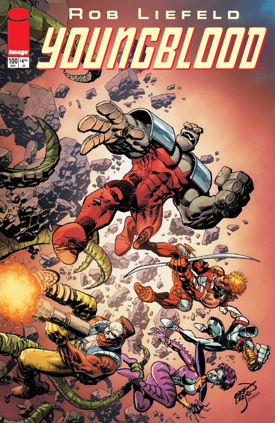 Youngblood Vol 6 #100 Cover E Variant Erik Larsen Cover