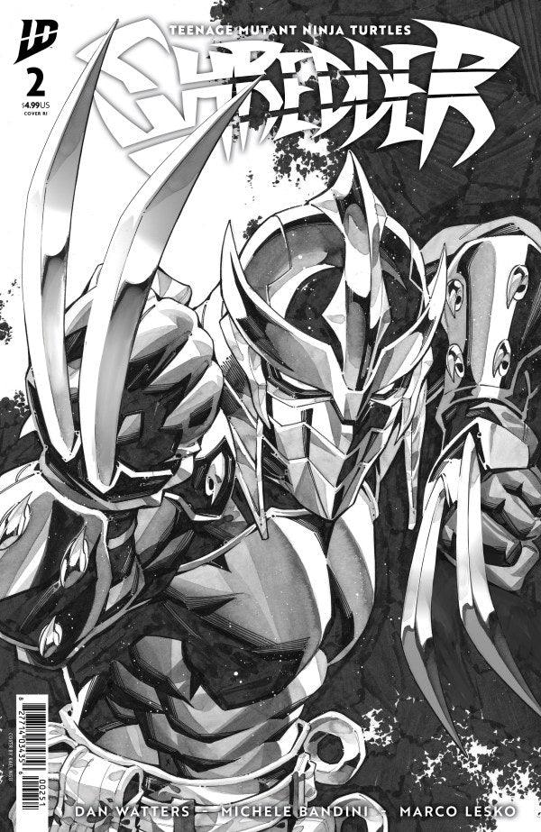 Teenage Mutant Ninja Turtles: Shredder #2 1:25 Kael Ngu Black & White Variant