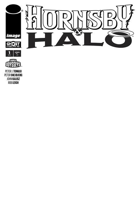 Hornsby & Halo #1 Cover F Blank Variant
