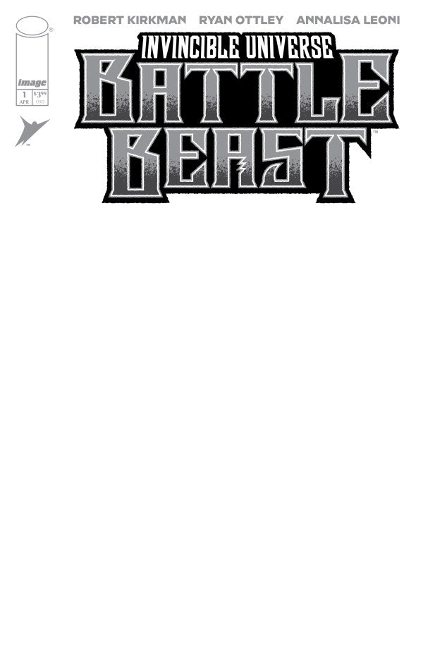 Invincible Universe: Battle Beast #1 Cover I Blank Variant