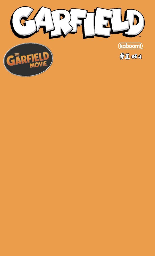 Garfield #1 Cover D Orange Blank Variant