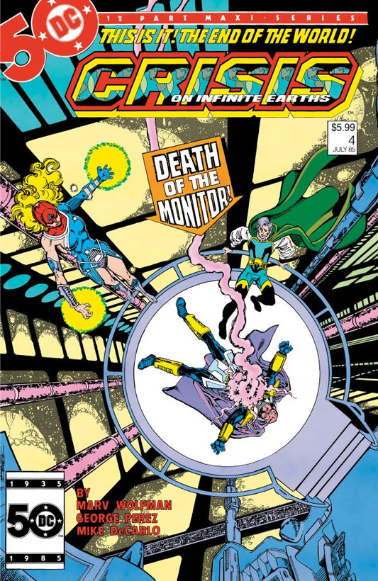 Crisis on Infinite Earths #4 Facsimile Edition 2024 Foil Variant
