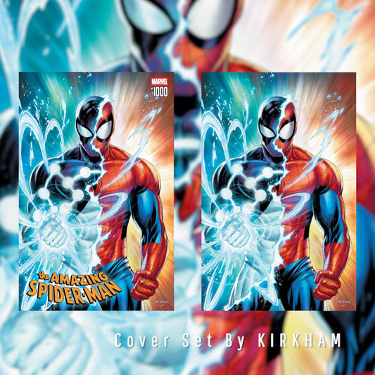 Amazing Spider-Man #1000 Tyler Kirkham Trade Dress & Virgin Gotham City Limit Exclusive Variant Cover Set