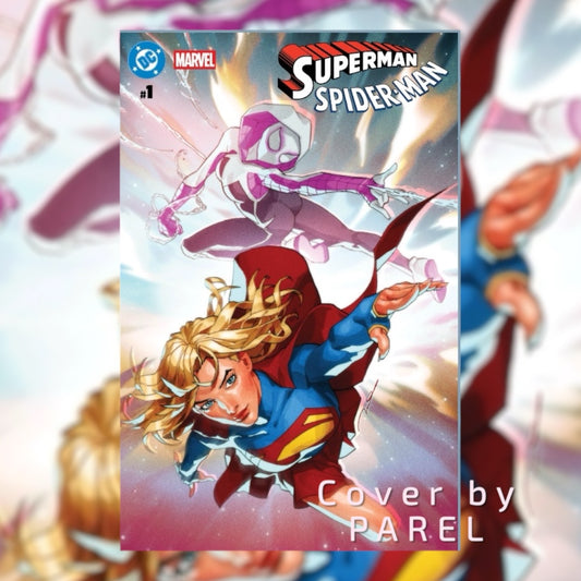 Superman Spider-Man #1 Gerald Parel Trade Dress Gotham City Limit Exclusive Variant Cover
