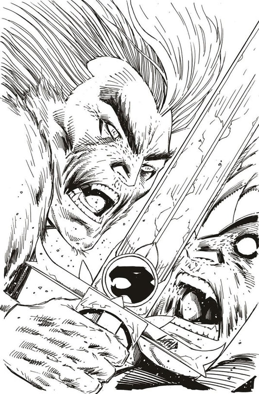 ThunderCats #2 Cover ZD Incentive Rob Liefeld Black & White Virgin Variant