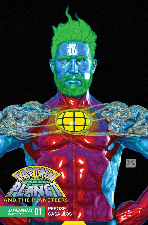 Captain Planet and the Planeteers #1 Cover R Mark Spears Black Variant