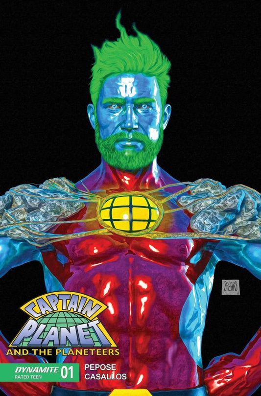 Captain Planet and the Planeteers #1 Cover R Mark Spears Black Variant