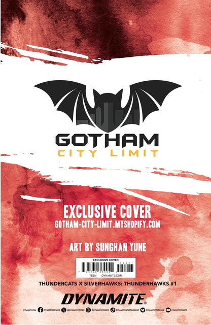 GOTHAM CITY LIMIT THUNDERCATS X SILVERHAWKS THUNDERHAWKS #1 SUNGYAN YUNE RETAILER EXCLUSIVE