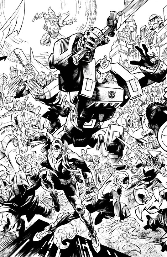 Void Rivals #20 Cover G Jason Howard Black & White Energon Universe Second Anniversary Connecting Virgin Variant